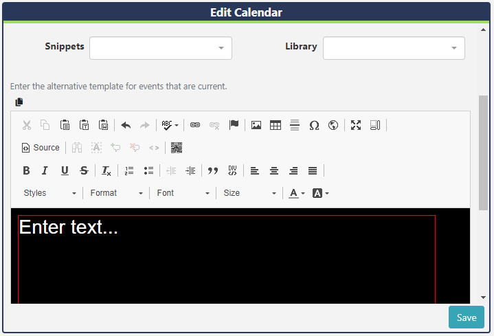 Calendar Current Event